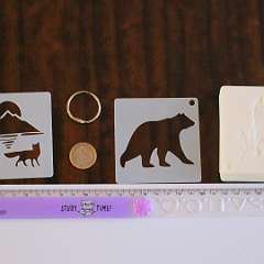 18: Animal Painting Stencils 65 pcs