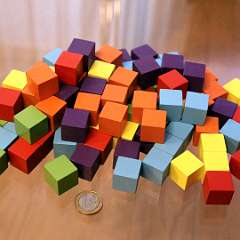 58: 100x Cubes 15 mm