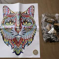 9: Cat Wooden Puzzle Cat A4