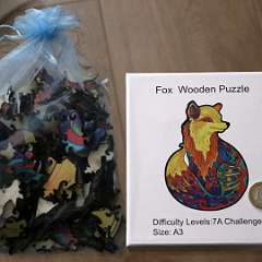 2: Fox Wooden Puzzle A3