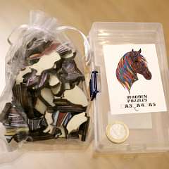 7: Horse Wooden Puzzle A4