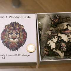 8: Lion1 Wooden Puzzle A4