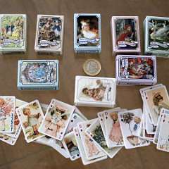 34: 54pcs Mini Playing Card Material paper 30x45mm