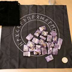 13: Amethyst Rune Stones Set